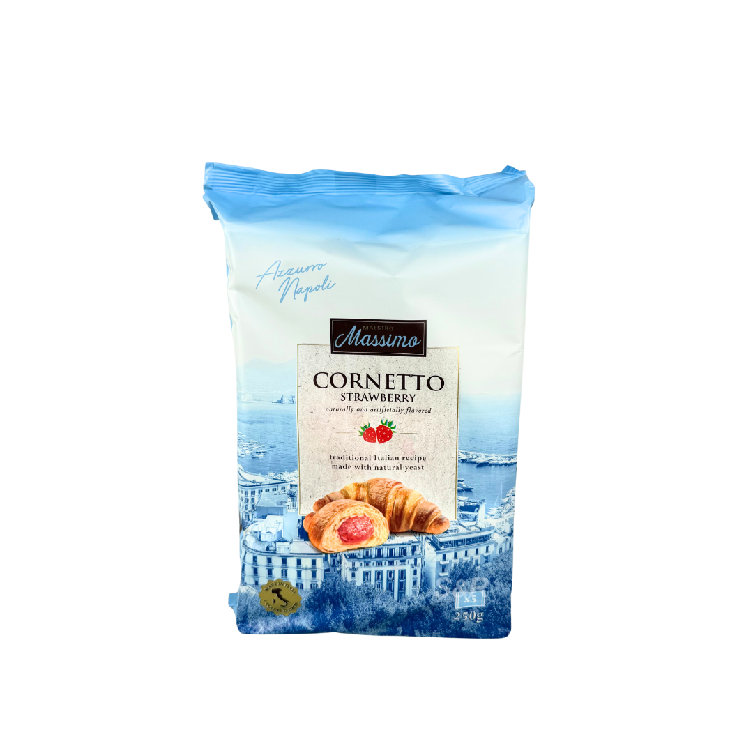 Maestro Massimo Strawberry Cornetto Pastry 250g Maestro Massimo Strawberry Cornetto Pastry 250g